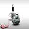 Service Caster 3'' SS Gray Poly Swivel 7/8'' Expanding Stem Caster with Brake SCC-SSEX20S314-PPUB-TLB-78 - alternate 2